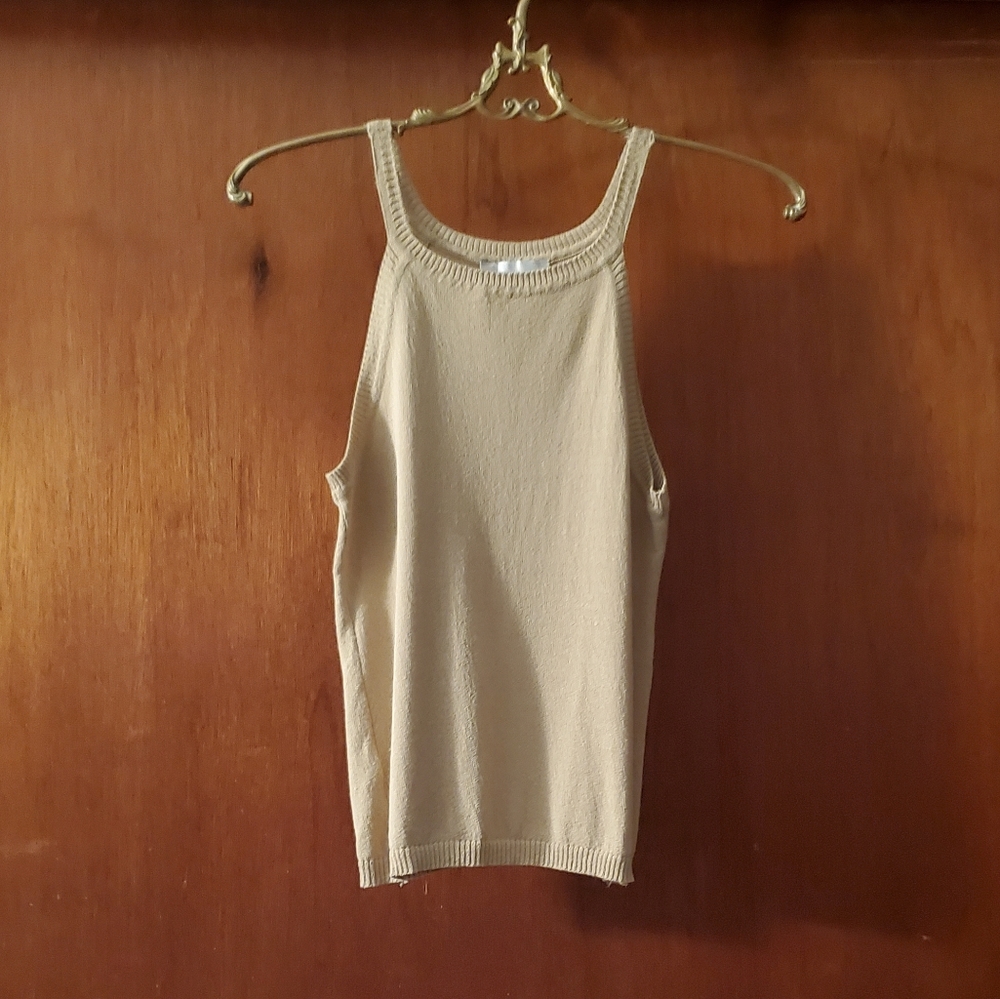 Paco Rabanne tan tank top
